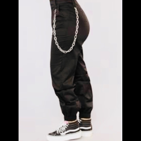 HIGH WAIST CHAIN JOGGER - Picture 2 of 3